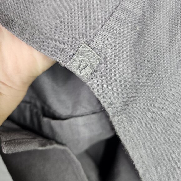 Lululemon Purple Button Down Long Sleeve One Pocket Front Shirt Size XXL - Picture 5 of 7